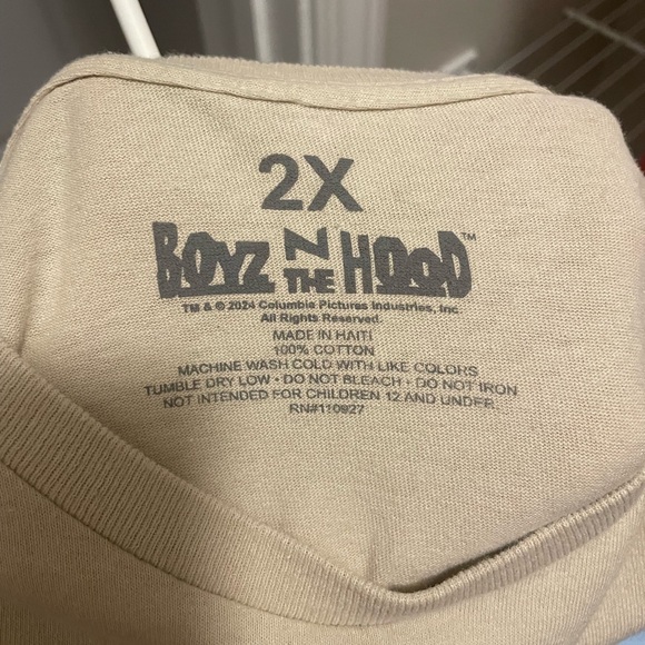 Columbia Pictures Tan XXL Boyz N The Hood Graphic T-Shirt - Picture 3 of 3